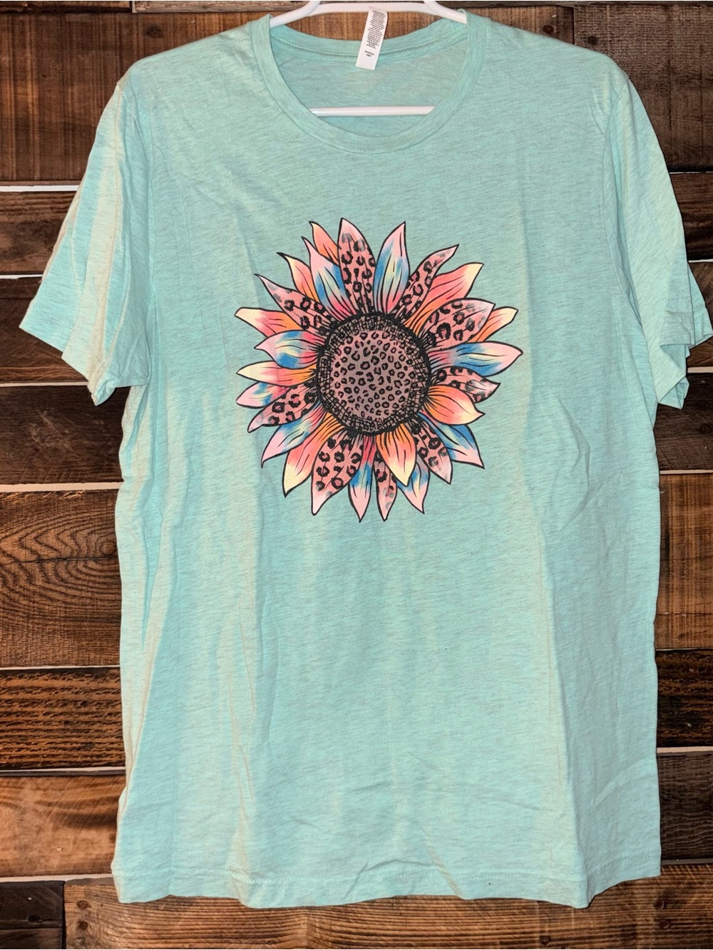 Bella Canvas Mint Green Tee with Subtle Texture